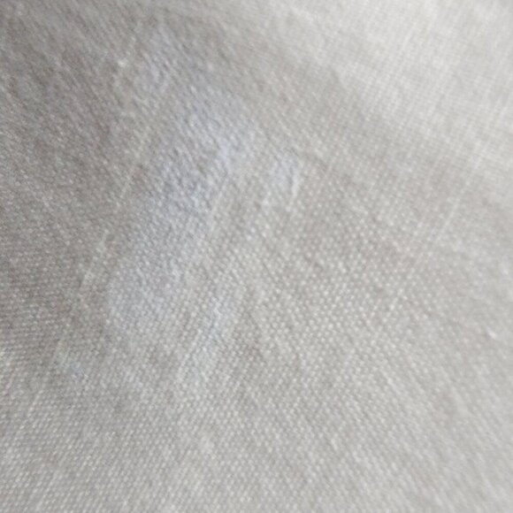 Women's Loft Beige Linen Single-Button Blazer with Pockets Classic Style - Picture 11 of 14